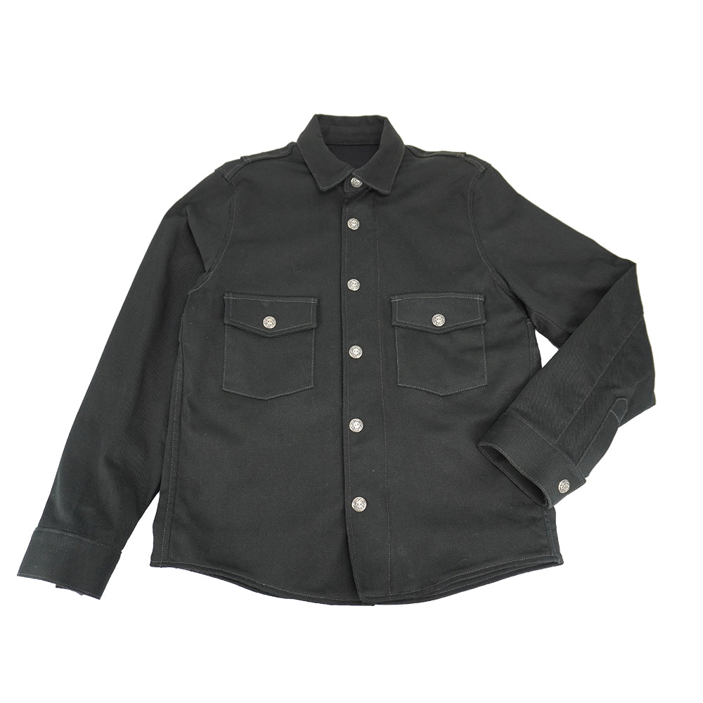 Front Zip Jacket -Black-
