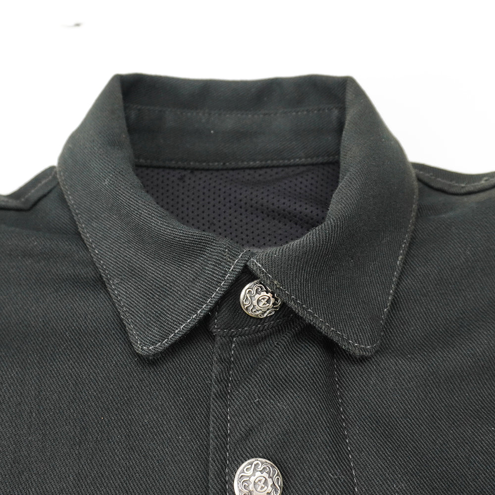 Front Zip Jacket -Black-
