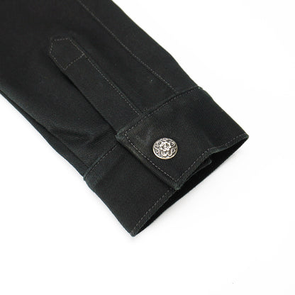 Front Zip Jacket -Black-