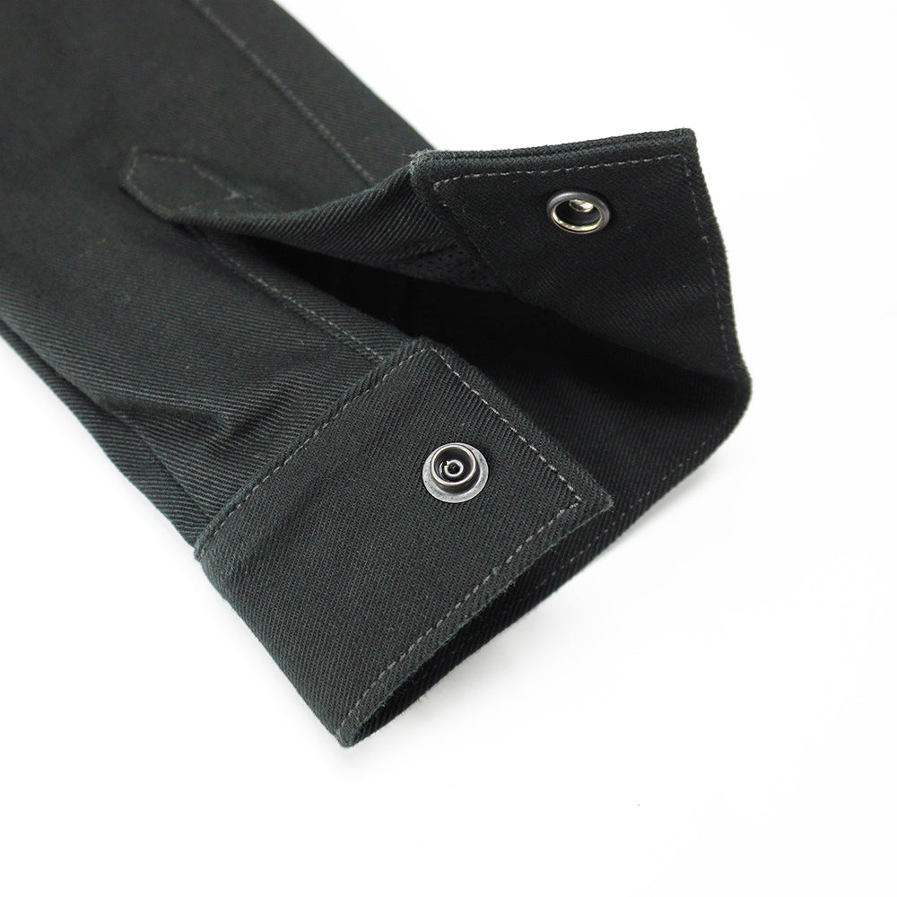 Front Zip Jacket -Black-