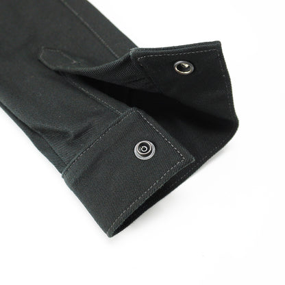 Front Zip Jacket -Black-