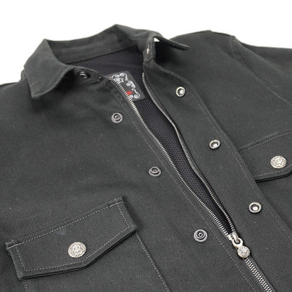 Front Zip Jacket -Black-