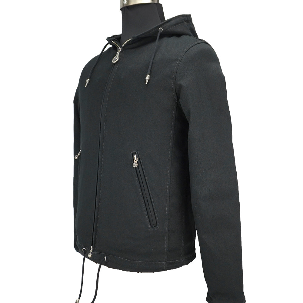 2WAY BLACK TWILL PARKER