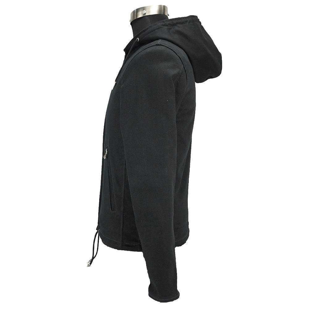 2WAY BLACK TWILL PARKER