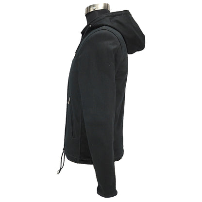 2WAY BLACK TWILL PARKER