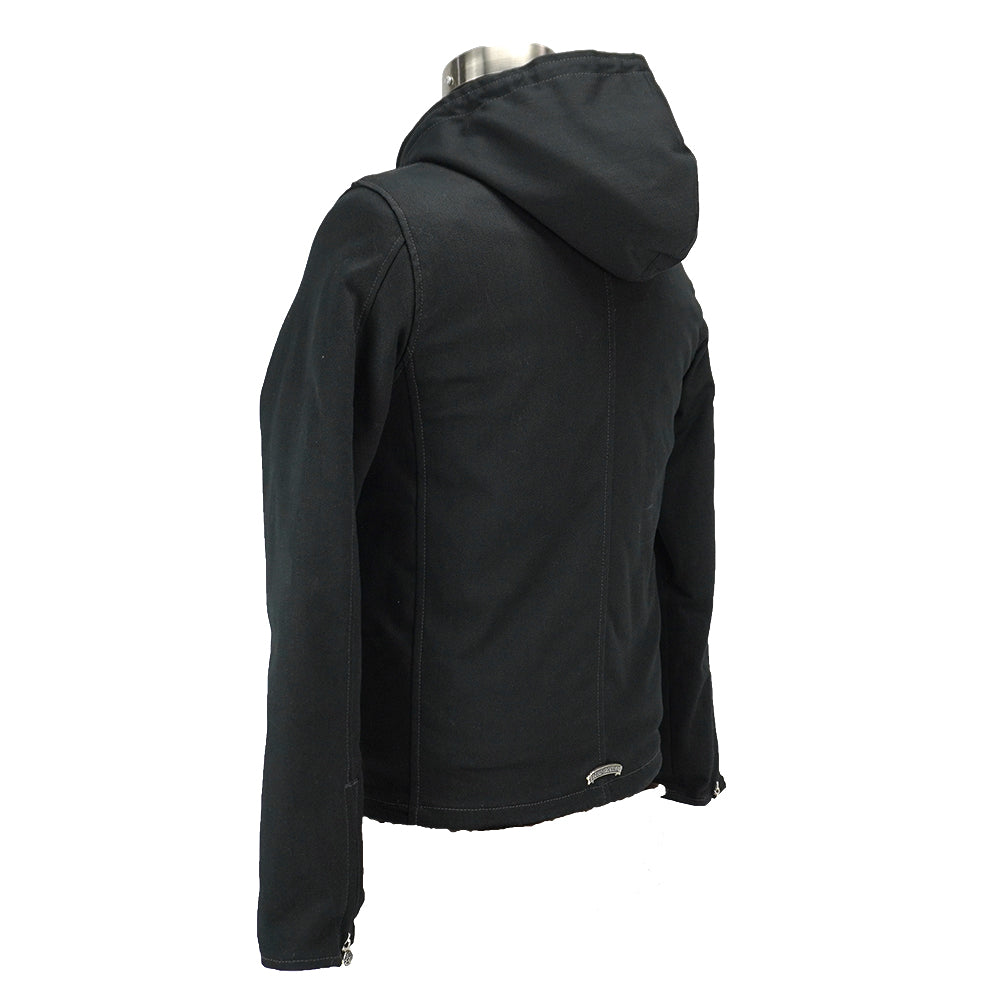 2WAY BLACK TWILL PARKER