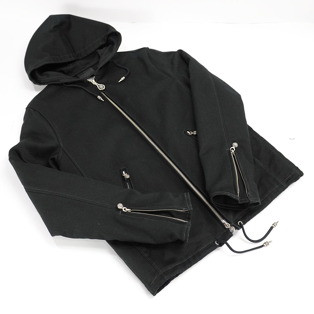 2WAY BLACK TWILL PARKER