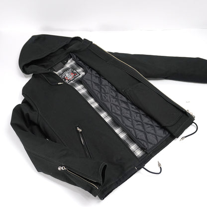 2WAY BLACK TWILL PARKER