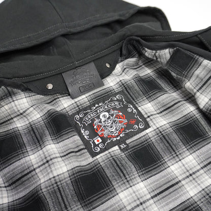 2WAY BLACK TWILL PARKER