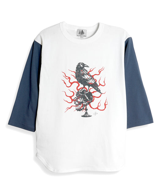 【THE HIGHEST × ZERO-FACTORY 】 3/4Tシャツ -NV-