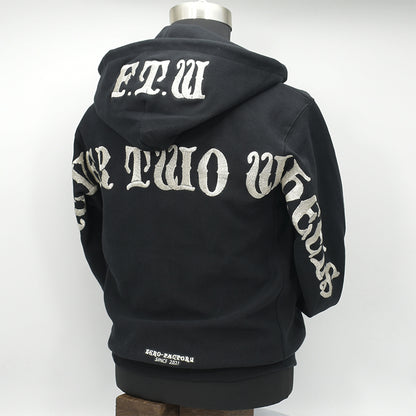 F.T.W　Flapping Big logo embroidery hoodie Parka