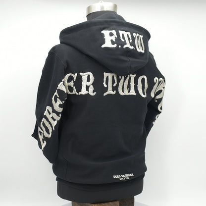 F.T.W　Flapping Big logo embroidery hoodie Parka