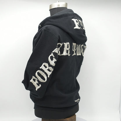 F.T.W　Flapping Big logo embroidery hoodie Parka