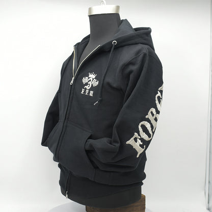 F.T.W　Flapping Big logo embroidery hoodie Parka