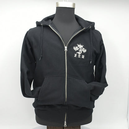 F.T.W　Flapping Big logo embroidery hoodie Parka