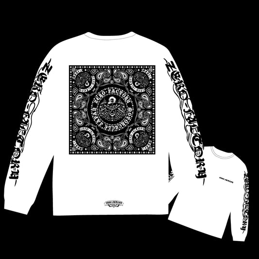 BANDANA ロングTシャツ -White-