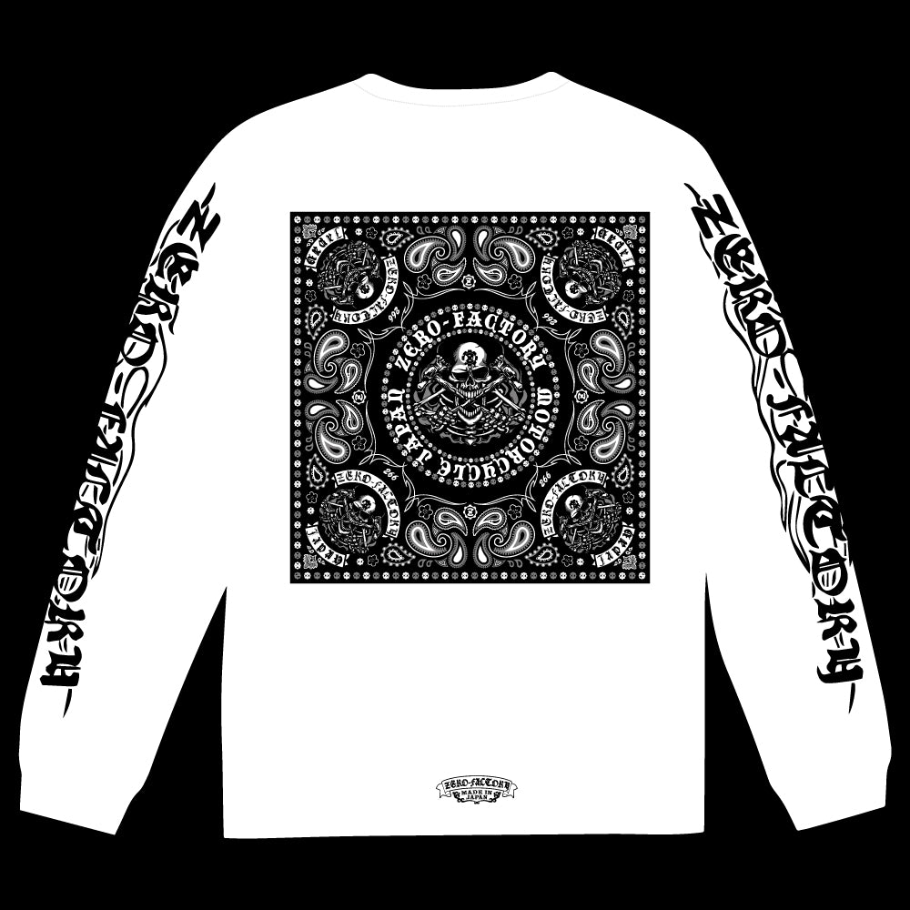 BANDANA ロングTシャツ -White-