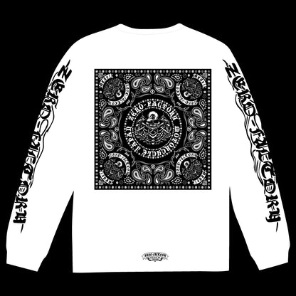 BANDANA ロングTシャツ -White-