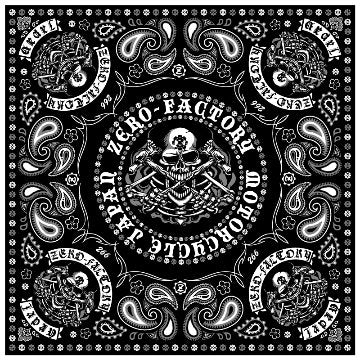 BANDANA ロングTシャツ -Black-